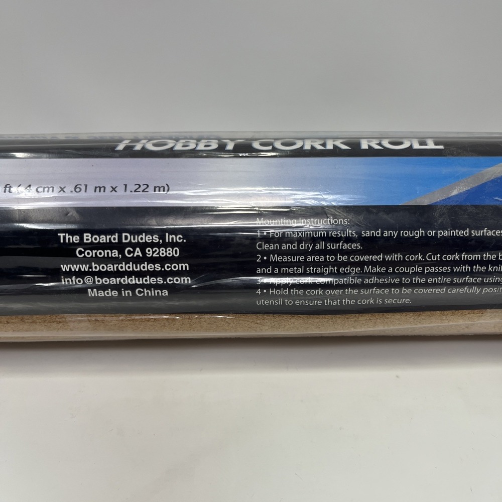 The Board Dudes Cork Roll 5/32x24x48 NEW Cork Board Arts & Crafts Design Mega - Picture 4 of 5